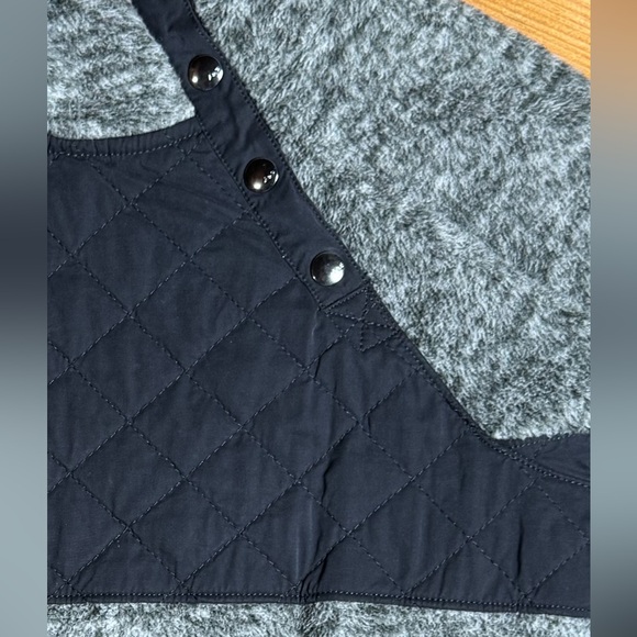 Abercrombie & Fitch Women Quilted Asymmetric Snap Button Fleece Pullover gray S - Picture 10 of 14